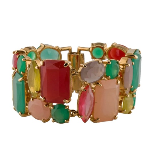 Kate Spade multicolor crystal link bracelet - Picture 1 of 4